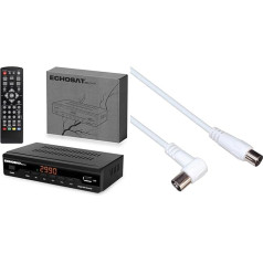 Cable Receiver for Digital Cable TV 2990 Combo DVB-C HDTV, DVB-C / C2 & PremiumCord TV Coaxial Antenna Cable 2 m, 75 Ohm