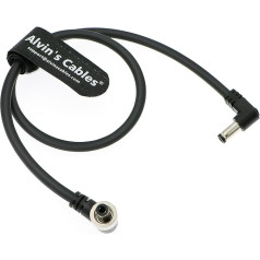 Alvin's Cables Right Angle DC to DC with Locking Power Cable for SmallHD 702, Atomos Ninja V, Video Devices PIX-E7 PIX-E5 Monitor, Hollyland Mars 400s 45 cm 18 Inch