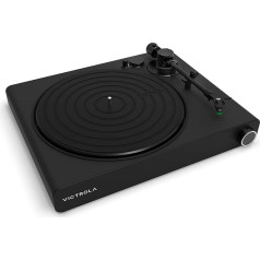Victrola Stream Onyx Turntable 3 Speed Vinyl Record Player, Works Wirelessly with Sonos Devices, High Precision Magnetic Cartridge, Matte Black, Vpt-2000-Blk-Int