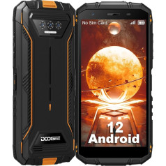 DOOGEE S41 (2023) Outdoor Mobile Phone without Contract Cheap, 6300 mAh Battery Outdoor Smartphone Android 12, 6 GB / 1 TB Expandable 5.5 Inch HD+ IP68 Waterproof Mobile Phone, 8MP + 5MP 4G Dual SIM