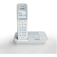 VTech XS1050 Cordless Phone with Answering Machine, Cordless DECT Phone, Caller ID/Call Function, Volume Control, Hands-Free Calling, Call Protection