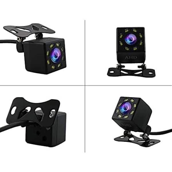 Car Rear View Camera 170 Degree Wide Angle Rear View Camera, IP68 Waterproof and Dustproof, Built-in LED Lights with High Brightness, Parking Camera, Night Vision Camera
