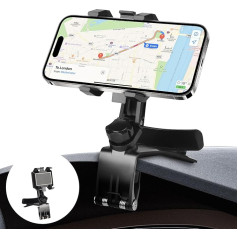 EEEKit Mobile Phone Holder Car, 360 Degree Rotatable Dashboard Clip Mobile Phone Holder, Car Mount for 4 to 7 Inch Smartphones