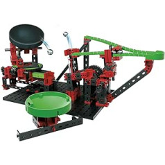 fischertechnik 544618 Kugelbahn Dynamic XM – Bausatz für Kinder ab 8 Jahren, Lernspielzeug mit Flexschienen und Trampolin, fördert technisches Verständnis