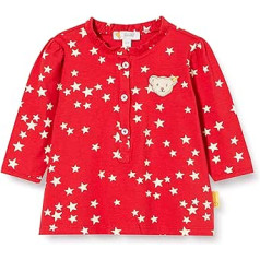 Steiff Baby Girl with Cute Teddy Bear Appliqué Long Sleeve Blouse