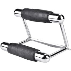 Yagosodee Triangular Seated Row Pull Bar Tight Grip Home Gym Training Exercise Cable Machine Attachment Triceps Rope with Non-Slip Rubber Grip Sports Cable