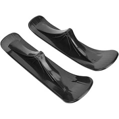 Ski Sledges, 1 Pair Black Snow Ski Sledge Set, Winter Snow Scooter, Skiboard Sledge Accessories, 2 in 1 Outdoor Sports Winter Scooter Parts Sledge for Wheels