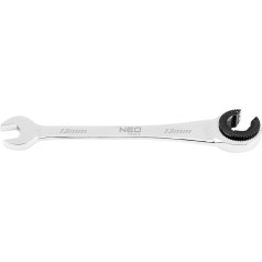 NEO Combination wrench, split with ratchet, 13 mm
