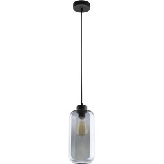LAZIO 1P, hanging lamp, E27 max. 15W, black