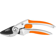 NEO Anvil pruner 210 mm, range up to 20 mm, aluminum, handle covered with TPR rubber
