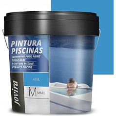 JOVIRA PINTURAS Water Based Swimming Pool Paint for Protection and Decoration of Swimming Pools (4 Litres, Blue)