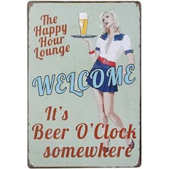 ULTNICE Vintage-Blechschild mit Aufschrift 