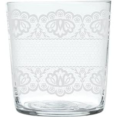 Molecuisine Glas 6er Set Lace transparent/weiß