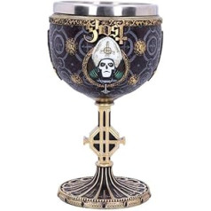 Nemesis Now Meliora Gold Goblet Ghost Papa Emeritus III Resin with Stainless Steel B4886P9