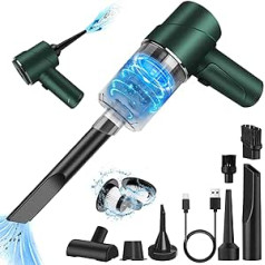 TENGWUDZ Cordless Handheld Vacuum Cleaner Battery 7000 Pa, Mini Car Vacuum Cleaner with Type C Charging, 20 Minutes Runtime, HEPA Filtering, Lightweight Portable Battery Vacuum Cleaner for Kitchen,