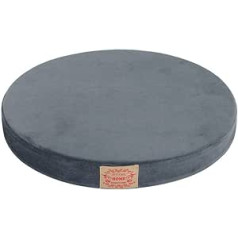 TANYOO Seat Cushion, Memory Foam, Round Chair Cushion, Washabar, Washable, Removable Seat Cushion for Indoor, Outdoor, Office, Chair, Black, 16 Inches (Grey)