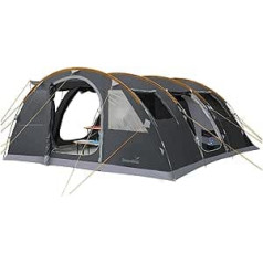 Skandika Gotland 6-Person Tunnel / Family Tent 2 Sleeping Cabins 5000 mm Water Column 210 cm Standing Height