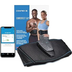 Compex Unisex Adult Corebelt 5.0 Muscle Stimulation Belt, Black, S/M