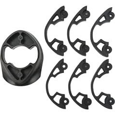 Bicycle Washer, Plastic, Aluminium Alloy, Bicycle Headset Spacer, Compatible with Most F Series, F8, F10, F12, Black Bicycle Accessories