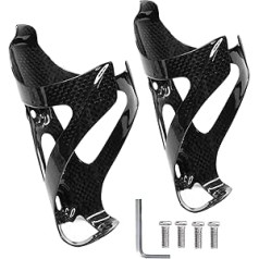 NewTH Bottle Holder Bicycle Ultralight 3K Carbon Lightweight Bicycle Bottle Holder Drink Holder Bicycle Suitable for Bicycles Road Bikes Mountain Bikes Pack of 2