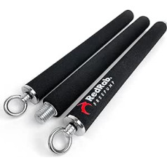 Red Rab FREEPUMP Premium Widerstandsbänder Fitness Stange für Krafttraining | Fitnessbänder Stange einzeln oder mit Resistance Bands/Trainingsbänder | Pilates & Smart Workout Bar, Fitnessstange