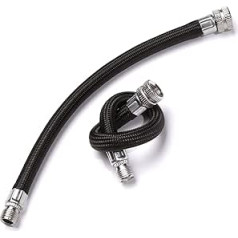 Generic 1 stücke-tragbare Fahrradpumpe Verlängerung Schlauchrohr Rohrkabel Fahrrad Pumpendienst Teile längere Verwendung150psi Sch-Ra-der A/V-Ventil Zubehör für Werkzeuge