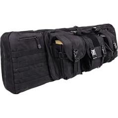 LUVODI Gun Bag with Double Compartment and 3 Large Accessories Bags 100 x 30 cm