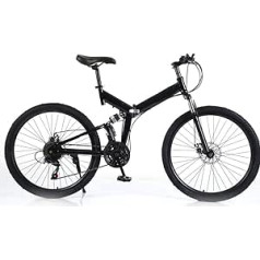 OUKANING Mountain Bike 26 Inch MTB Bicycle Youth Mountain Bike Boys Girls Folding Downhill Mountain Bike V Brake
