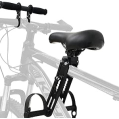 NATRUTH Kids Bicycle Seat with Handlebar Attachment, Front Mounted Bike Seats for Kids 2-5 Years (Up to 21.8kg), Moutain Kids Bike Seat Safe and Comfortable Fits All Mountain Bikes