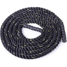 LKZL Battle Rope, 1,5 Zoll Durchmesser Poly Dacron Übungsseil für Männer Frauen für Core-Krafttraining, Cardio-Training, Fitnessübungen (Color : 9m)