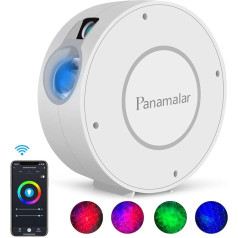 Panamalar Smart Starry Sky Projector, WiFi LED Projector, Galaxy Starlight, Children's Night Light with Timer/Voice Control via Alexa & Google, Starry Sky LED Lamp for Party, Children, Gift