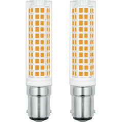 LIENNGKE Pack of 2 LED B15d 7 W bulbs, replaces 70 W, 75 W incandescent bulb, warm white, 735 lumens, 220 V, 230 V, 3000 K bulbs, multi-way