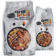 Grillprofi Energy Kienbacher Premium Barbecue Briquettes 29 kg for Barbecue Professionals Barbecue Charcoal Briquettes Wood Charcoal for Kettle & Charcoal Grill up to 3.5 Hours Grill Time 100% Made in