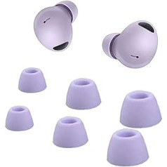 Adhiper 3 Pairs Silicone Galaxy Buds 2 Pro Earplugs Compatible with Samsung Galaxy Buds 2 Pro (S/M/L Purple)