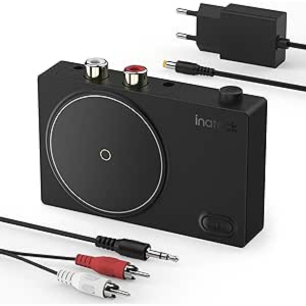 Inateck Bluetooth Receiver Receiver 5.1 Audio Adapter with 50 cm RCA to 3.5 mm AUX Cable for Stereo System / Speaker / 3.5 mm Headset BR2001