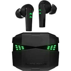 Black Shark Bluetooth Headphones with 0.035s Ultra Low Latency, Wireless Gaming Headphones with Bluetooth 5.2, Dual Environmental Noise Cancelling Microphones, IPX5 Waterproof, 26h Listening Time