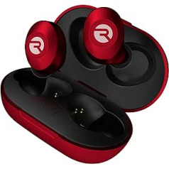 Raycon The Everyday Wireless Bluetooth Earphones with Microphone - Stereo Sound In-Ear Bluetooth Headset True Wireless Earbuds 32 Hours Playtime (Matte Red)