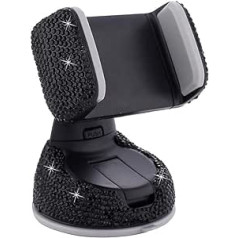 MoreChioce Car Mobile Phone Holder - Air Vent Attachment - 360 Degree Rotation & Bling Glitter Rhinestone Decoration - Smartphone / Mobile Phone Holder for Dashboards -Compatible with iPhone / Samsung Galaxy / Huawei