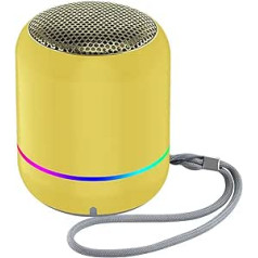 m MU Bluetooth Speaker, Musikbox Bluetooth, Fantastic Sound, Improved IPX62 Water Protection, Wireless Speaker for iPhone/Yellow