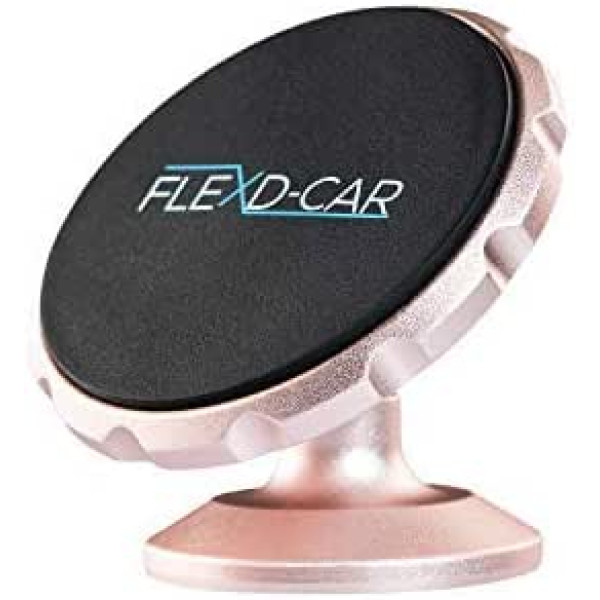 FLEXD-X Car Mobile Phone Holder Magnetic Strong Mobile Phone Holder for Car Magnetic Smartphone Holder Set Car 360° (Rose)