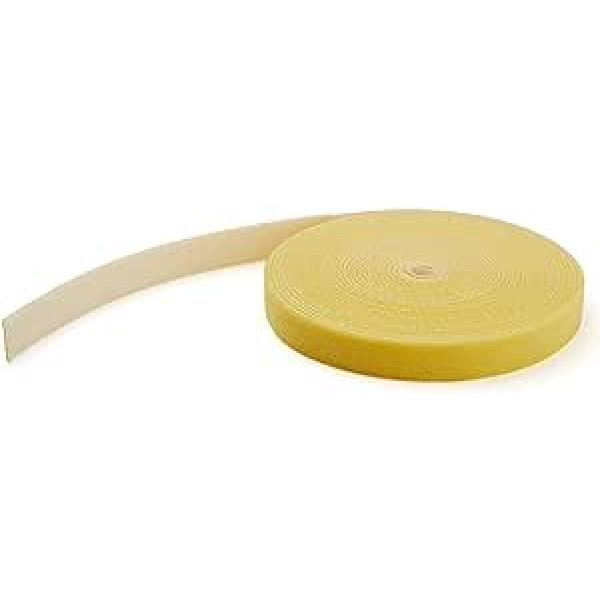 StarTech.com 30.5 m Velcro Tape Roll - Reusable Cut to Size Velcro Cable Ties - Industrial Velcro Roll / Velcro Tape Roll - Velcro Straps for Cable Management - Yellow (HKLP100YW)