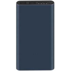 Xiaomi Mi 18W Fast Charge Power Bank 3 External Battery (10000mAh, 18W, Micro USB/USB C Input, USB A x 2 Output, Fast Charging, Multi-Protect Security System) Blue-Black (Black Blue)