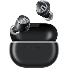 SoundPEATS Mini HS Bluetooth 5.3 Headphones, Hi Res Audio with LDAC Wireless Earbuds, AI Microphone with Noise Cancellation, Multipoint Connection, 36 Hours, HiFi Stereo Sound, Lightweight for Sports