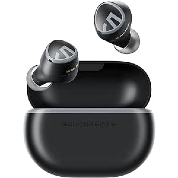 SoundPEATS Mini HS Bluetooth 5.3 Headphones, Hi Res Audio with LDAC Wireless Earbuds, AI Microphone with Noise Cancellation, Multipoint Connection, 36 Hours, HiFi Stereo Sound, Lightweight for Sports