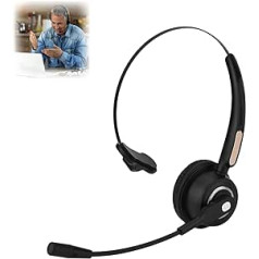 Call Centre Bluetooth Headset 12 Hours Call Noise Cancelling Bluetooth Headphones with Microphone for Computer Phone Bluetooth Devices