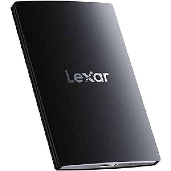 Lexar SL500 External SSD 1TB, USB3.2 Gen2x2 Portable SSD, PSSD up to 2000MB/s Read, 1800MB/s Write, External Solid State Drive for iPhone15 Series/Mac/PS5/XBOX/Laptop/PC (LSL500X001T-RNBNG)
