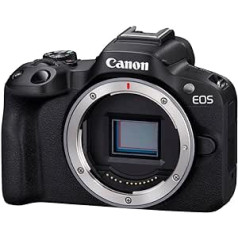 Canon EOS R50 System Camera - Mirrorless Camera (Digital Camera with Auto Focus and Motif Recognition for Eyes Animals Vehicles, 4K Video Camera, 15 Frames per Second, WiFi, Swivelling Touch Display)