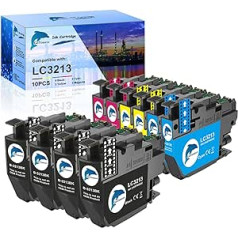GoToners Compatible Printer Cartridges for Brother LC3213 LC-3213 LC3211 for DCP-J572DW DCP-J772DW DCP-J774DW MFC-J497DW MFC-J491DW MFC-J890DW MFC-J895DW (4 Black, 2 Cyan, 2 Magenta, 2 Yellow)