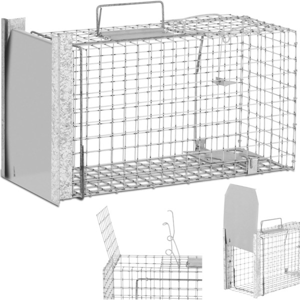 Dzīvs lamatas žurkām un caunām, vienpusējs, uzspiežams, 500x200x270 mm SET