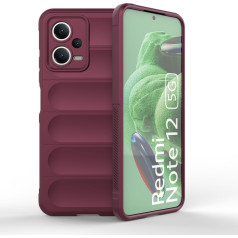 Elastīgs vāciņš Xiaomi Redmi Note 12 5G / Poco X5 5G Magic Shield Case Burgundy